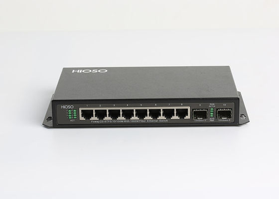 HiOSOmuur die de Schakelaar van 1490nm Gigabit Ethernet, de Schakelaar van Gigabit opzetten SFP
