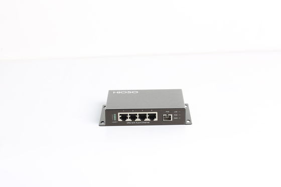 Openlucht 4 10/100M Ethernet Ports Fiber Optisch Materiaal Tx 1310nm