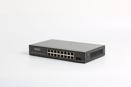 16 10/100M Rj 45 1 1000M Fx Port Optical Vezel aan Rj45-Convertor