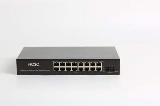 16 10/100M Rj 45 1 1000M Fx Port Optical Vezel aan Rj45-Convertor