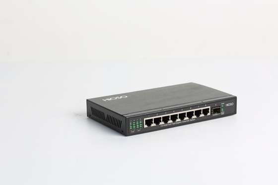 Poe Ethernet Schakelaarnetwerk 8 Havens met 1 Haven DC48V van Gigabit Combo