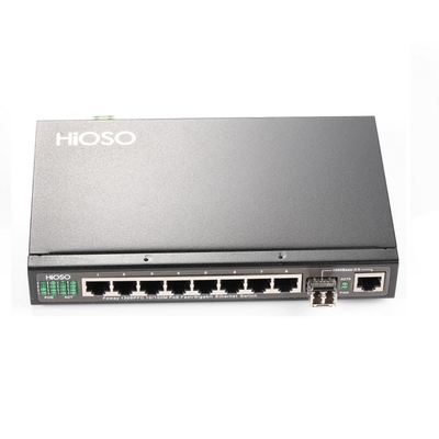 Poe Ethernet Schakelaarnetwerk 8 Havens met 1 Haven DC48V van Gigabit Combo